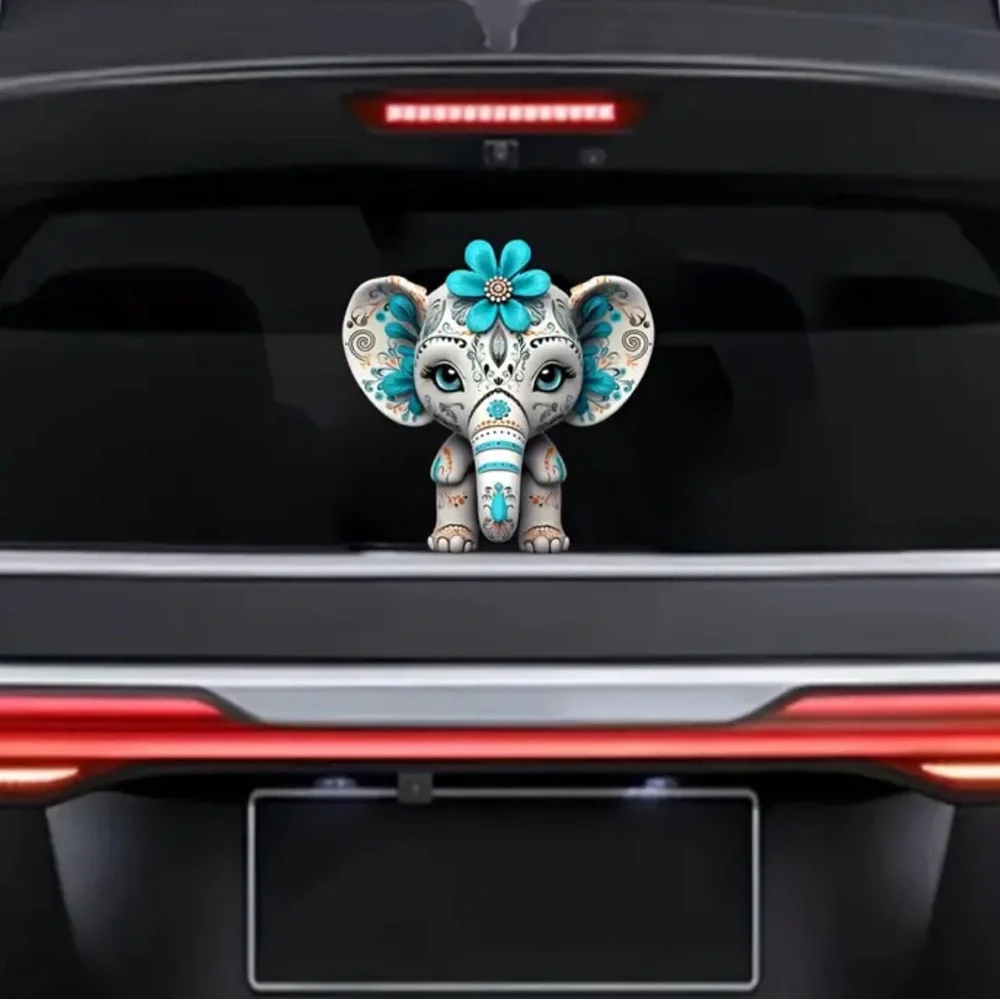 Baby Elephant Self-Adhesive Sticker, 4 in 1 Sheet